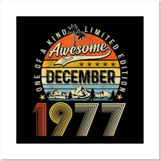 Awesome Since December 1977 Vintage 46th Birthday Posters and Art